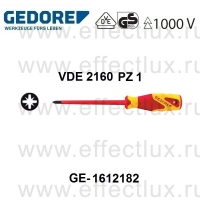 GEDORE * VDE 2160 PZ1 VDE-ОТВЕРТКА для винтов со шлицем PZ1 GE-1612182