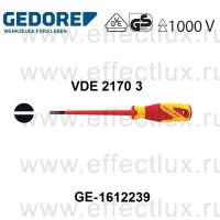 GEDORE * VDE 2170 3 VDE-ОТВЕРТКА для винтов с прямым шлицем 3 мм GE-1612239
