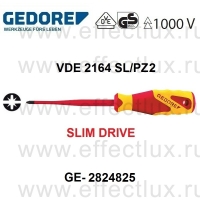 GEDORE * VDE 2164 SL/PZ2 VDE-ОТВЕРТКА SLIM DRIVE для винтов со шлицем PZ2 GE-2824825