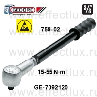 GEDORE * 759-02 Динамометрический ключ TSN SLIPPER 15-55H·м 3/8'' GE-7092120