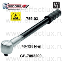 GEDORE * 759-03 Динамометрический ключ TSN SLIPPER 40-125H·м 1/2'' GE-7092200