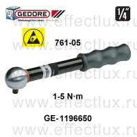 GEDORE * 761-05 Динамометрический ключ SLIPPER TSP 1-5 H·м GE-1196650