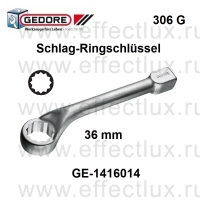 GEDORE * 306 G 36 Ключ накидной ударный изогнутый метрический 36мм GE-1416014