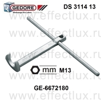 GEDORE DS 3114 13 Ключ гаечный с отогнутой рожковой частью с воротком М13 GE-6672180