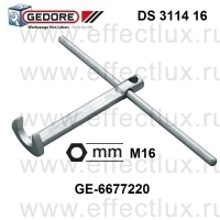 GEDORE DS 3114 16 Ключ гаечный с отогнутой рожковой частью с воротком М16 GE-6677220