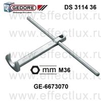 GEDORE DS 3114 36 Ключ гаечный с отогнутой рожковой частью с воротком М36 GE-6673070