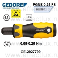 GEDORE PGNE 0.25 FS Динамометрическая отвёрточная рукоятка 0,05-0,25 Nm GE-2927799