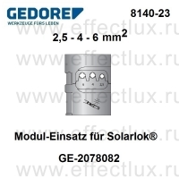 GEDORE 8140-23 МОДУЛЬ-ПЛАШКА соединителей для солнечных батарей Solarlok® GE-2078082