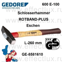 GEDORE 600 E-100 МОЛОТОК СЛЕСАРНЫЙ ROTBAND-PLUS рукоятка из ясеня GE-8581610
