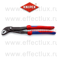 KNIPEX COBRA® Клещи переставные, зев 70 мм., длина 300 мм., фосфатированные, 2-компонентные ручки, проушина для страховки KN-8702300T