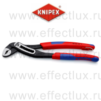 KNIPEX ALLIGATOR® Клещи переставные, зев 50 мм., длина 250 мм., фосфатированные, 2-компонентные ручки, проушина для страховки KN-8802250T