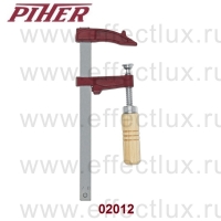 Piher 02012 Струбцина Модель MM 12Х7 см, деревянная рукоять, Усилие: 4000N