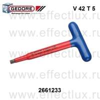 Э2661233 VDE-Ключ шестигранный с Т-образной рукояткой 5 мм, V 42 T 5