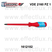 Э1612182 VDE-ОТВЕРТКА для винтов со шлицем PZ1, VDE 2160 PZ1