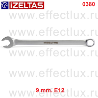 0380020009 Ключ гаечный комбинированный универсальный, размер: 9 мм./E12 (TORX)