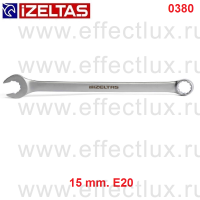 0380020015 Ключ гаечный комбинированный универсальный, размер: 15 мм./E20 (TORX)