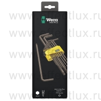 WERA 950/13 Hex-Plus Imperial 1 SB Набор Г-образных ключей, дюймовые, BlackLaser, 13 предметов WE-021721
