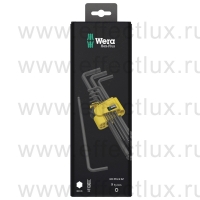 WERA 950/9 Hex-Plus Imperial 1 SB Набор Г-образных ключей, дюймовые, BlackLaser, 9 предметов WE-133180