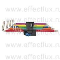 WERA 3967/9 TX SXL Multicolour HF Stainless 1 Набор Г-образных ключей с фиксирующей функцией, нержавеющая сталь, 9 предметов TORX® WE-022689