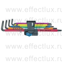 WERA 967/9 TX XL Multicolour HF 1 Набор Г-образных ключей с фиксирующей функцией, удлиненный, 9 предметов TORX® WE-024470