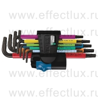 WERA 967/9 TX Multicolour HF 1 Набор Г-образных ключей с фиксирующей функцией, 9 предметов TORX® WE-024179