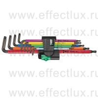 WERA 967/9 TX XL Multicolour 1 Набор Г-образных ключей, удлиненные, 9 предметов TORX® WE-024480