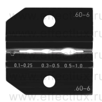 RENNSTEIG Плашка обжимная 12.60-6 для изолированных соединителей RE-624060-630 / 624 060-6 3 0