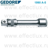 GEDORE 1990 A-5 Удлинитель 1/2" с фиксатором, длина: 125 мм. GE-1640828