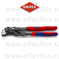 KNIPEX Клещи переставные-гаечный ключ, зев 52 мм., длина 250 мм., фосфатированные, двухкомпонентные ручки KN-8602250