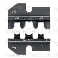 KNIPEX Плашка опрессовочная: штекеры Solar MC 4 (Multi-Contact), 4.0-10.0 мм², 3 гнезда KN-974971