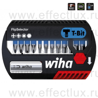 WIHA SB 7947-T999 Набор бит T FlipSelector Phillips, Pozidriv, HEX, TORX® 1/4", 25 мм. 13 предметов WI-41826