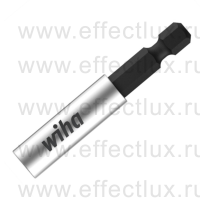 WIHA 7113 S Универсальный магнитный держатель бит с пружинным стопорным кольцом 58 мм. 1/4" WI-01895