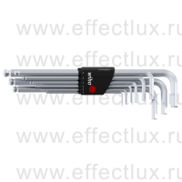 WIHA 369 H9 Набор шестигранных штифтовых ключей HEX со сферической головкой в держателе "Compact", SW1,5-SW10 мм. 9 предметов WI-01418
