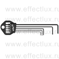 WIHA 352 HM5B Набор шестигранных штифтовых ключей HEX в держателе "Classic", SW0,7-SW2,0 мм. 5 предметов WI-06382