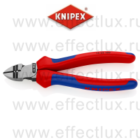 KNIPEX Бокорезы-стрипперы, 160 мм, фосфатированные, 2-компонентные ручки KN-1422160