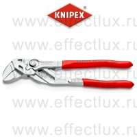 KNIPEX Клещи переставные-гаечный ключ, зев 40 мм., длина 180 мм., хромированные, обливные ручки KN-8603180