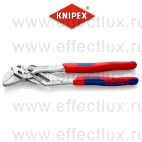 KNIPEX Клещи переставные-гаечный ключ, зев 52 мм., длина 250 мм., хромированные, 2-компонентные ручки KN-8605250