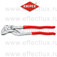 KNIPEX Клещи переставные-гаечный ключ, зев 68 мм., длина 300 мм., хромированные, обливные ручки KN-8603300
