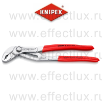 KNIPEX COBRA® Клещи переставные, зев 50 мм., длина 250 мм., хромированные, обливные ручки KN-8703250