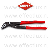 KNIPEX COBRA® ES Клещи переставные, тонкие, зев 32 мм., длина 250 мм., фосфатированные, обливные ручки KN-8751250