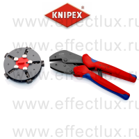 KNIPEX MultiCrimp® Пресс-клещи с магазином для смены плашек, 5 сменных плашек, 250 мм. KN-973302