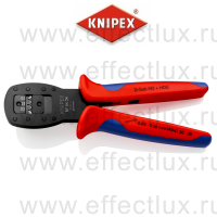 KNIPEX Пресс-клещи для мини-штекеров, 3 гнезда, D-Sub, HD 20, HDE, 0.03-0.56 мм², 190 мм. KN-975424