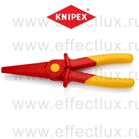KNIPEX Серия 98 Длинногубцы плоские VDE из армированного фиберглассом пластика, 220 мм., диэлектрические KN-986202