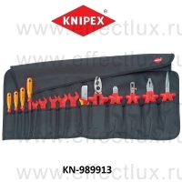 KNIPEX Планшет для инструмента мягкий, 15 предметов, с инструментами электроизолированными KN-989913