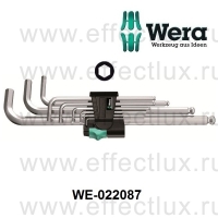 WERA Ключи изогнутые (набор) Г-образные метрические хромированные 950 PKL/9 SM N WE-022087