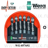 WERA Насадки (набор) +шестигранный привод Mini-Check Impaktor 3 WE-057692