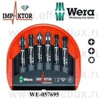 WERA Насадки (набор) +шестигранный привод Mini-Check Impaktor 4 WE-057695