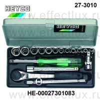 HEYCO Набор торцевых ключей 1/4 " серии 27-3010-М метрический HE-00027301083
