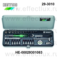 HEYCO Набор торцевых ключей 1/4 " серии 29-3010-М метрический HE-00029301083