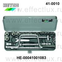 HEYCO Набор торцевых ключей 3/8 " серии 41-0010-М метрический HE-00041001083